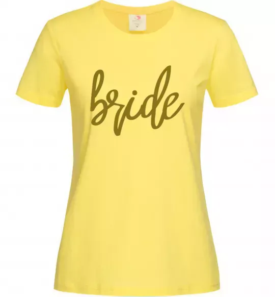 Женская футболка Gold bride Лимонный фото