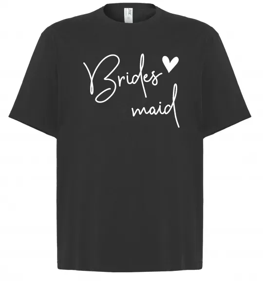 Футболка Оверсайз Brides maid Чорний фото