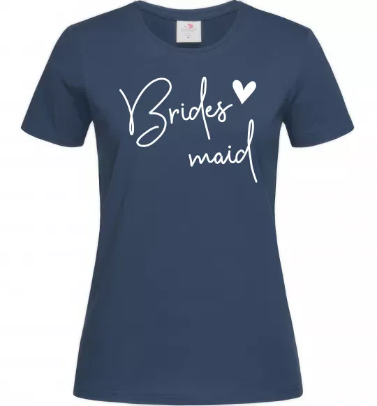 Жіноча футболка Brides maid Темно-синій фото