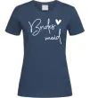 Жіноча футболка Brides maid Темно-синій фото