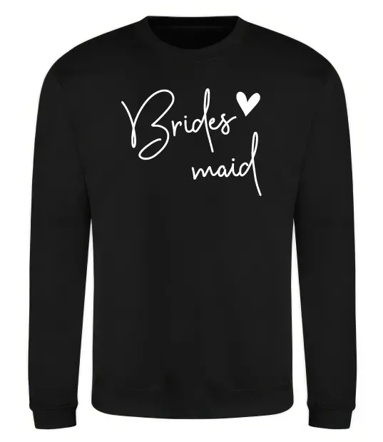 Свитшот Brides maid Черный фото