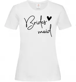 Женская футболка Brides maid Белый фото