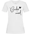Жіноча футболка Brides maid Білий фото