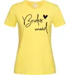 Жіноча футболка Brides maid Лимонний фото