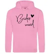 Женская толстовка (худи) Brides maid Розовый фото