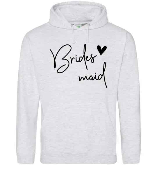 Жіноча толстовка (худі) Brides maid Сірий меланж фото