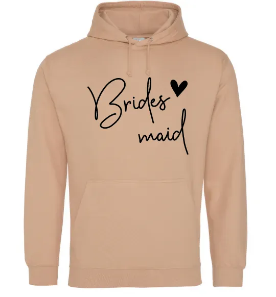 Жіноча толстовка (худі) Brides maid Пісочний фото