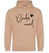 Жіноча толстовка (худі) Brides maid Пісочний фото