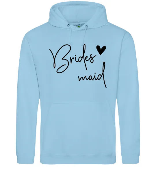 Женская толстовка (худи) Brides maid Голубой фото