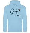 Женская толстовка (худи) Brides maid Голубой фото