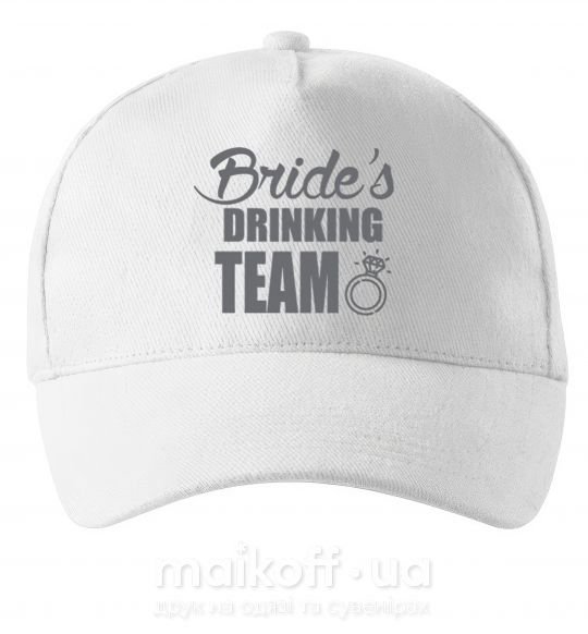 Кепка Bride's drinking team Білий фото