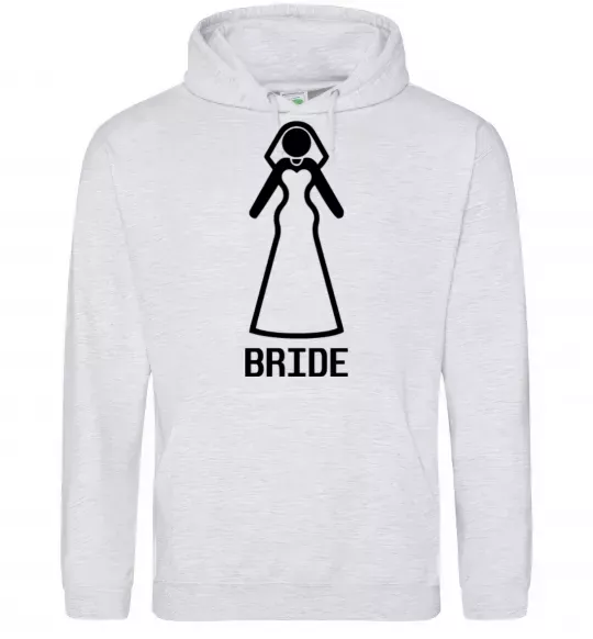 Жіноча толстовка (худі) Brige figure Сірий меланж фото