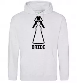 Жіноча толстовка (худі) Brige figure Сірий меланж фото