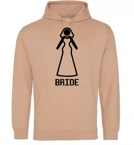 Жіноча толстовка (худі) Brige figure Пісочний фото