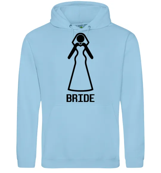 Жіноча толстовка (худі) Brige figure Блакитний фото