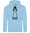 Жіноча толстовка (худі) Brige figure Блакитний Жіноча толстовка (худі) Brige figure Блакитний фото