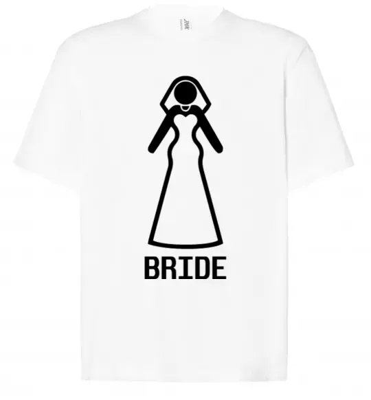 Футболка Оверсайз Brige figure Белый фото