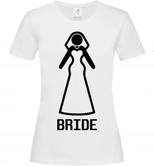 Женская футболка Brige figure Белый фото