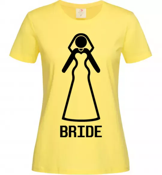 Женская футболка Brige figure Лимонный фото