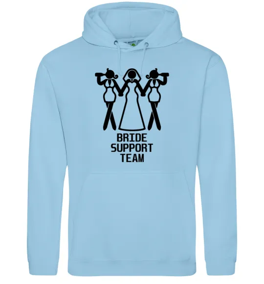 Женская толстовка (худи) Brige support team figure Голубой фото