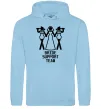 Женская толстовка (худи) Brige support team figure Голубой Женская толстовка (худи) Brige support team figure Голубой фото
