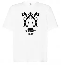 Футболка Оверсайз Brides maid Білий фото