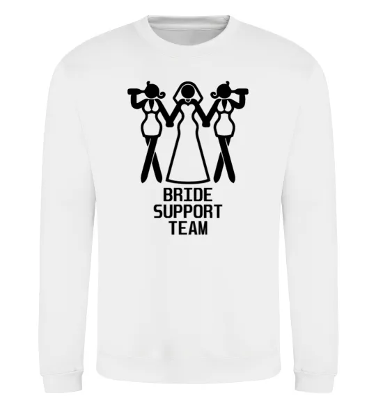Світшот Brige support team figure Білий фото