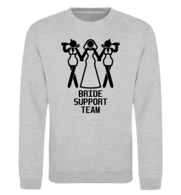 Світшот Bride squad brassiere white Чорний фото
