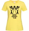 Жіноча футболка Brige support team figure Лимонний фото