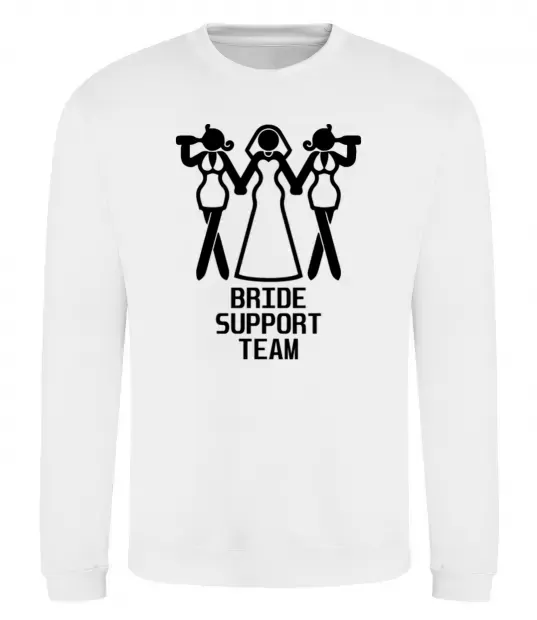 Світшот Brige support team figure Білий фото