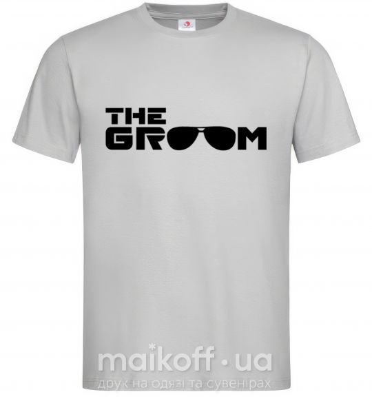 Чоловіча футболка The Groom Сірий фото