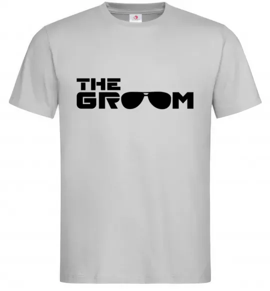 Чоловіча футболка The Groom Сірий фото