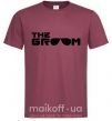 Чоловіча футболка The Groom Бордовий фото