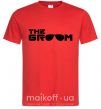 Чоловіча футболка The Groom Червоний фото
