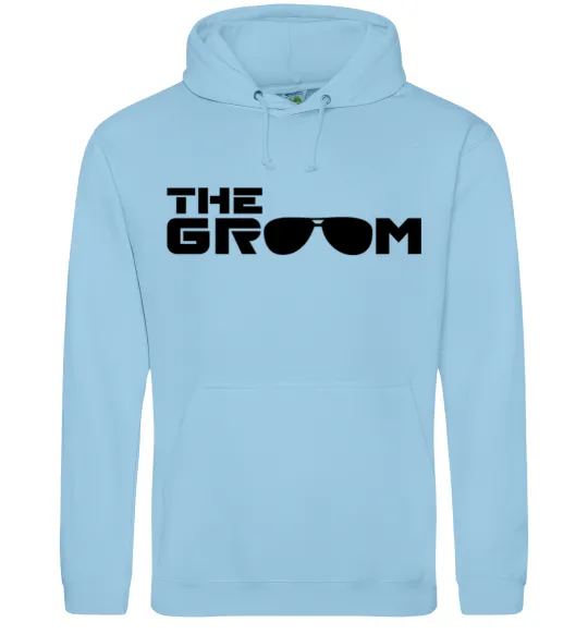 Чоловіча толстовка (худі) The Groom Блакитний фото