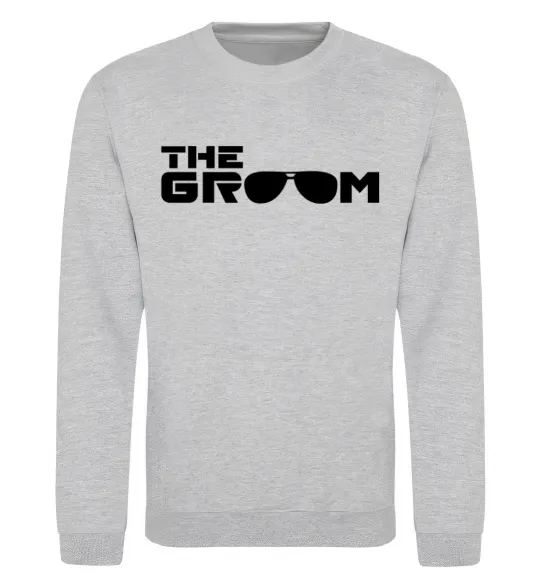 Свитшот The Groom Серый меланж фото