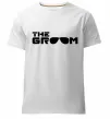Мужская премиум футболка The Groom Белый фото