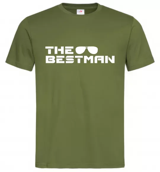 Чоловіча футболка The bestman Оливковий фото