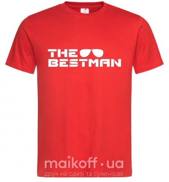 Чоловіча футболка The bestman Червоний фото