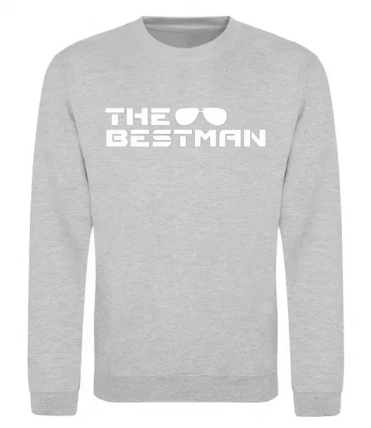 Свитшот The bestman Серый меланж фото