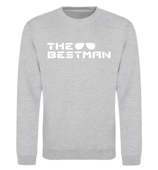 Свитшот The bestman Серый меланж фото