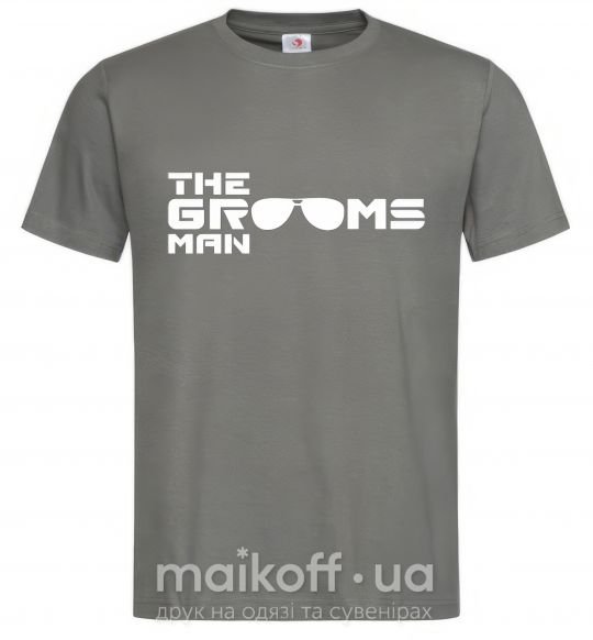 Чоловіча футболка The grooms man Графіт фото