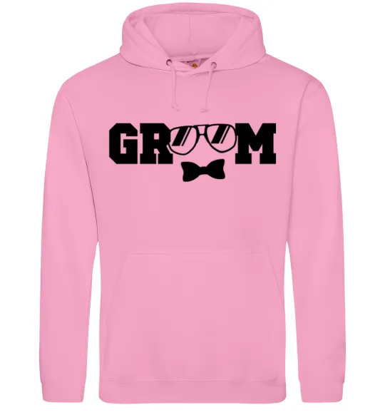 Мужская толстовка (худи) Groom glasses Розовый фото