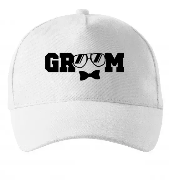 Кепка Groom glasses Білий фото