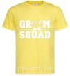 Мужская футболка Groom squad glasses Лимонный фото