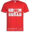 Чоловіча футболка Groom squad glasses Червоний фото