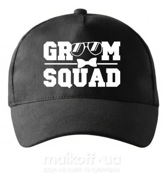 Кепка Groom squad glasses Черный фото