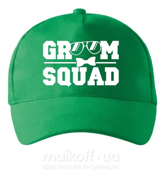 Кепка Groom squad glasses Зеленый фото