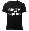 Мужская премиум футболка Groom squad glasses Черный фото