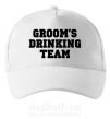 Кепка Groom's drinking team Белый фото